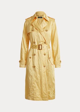 Polo Ralph Lauren + Satin Trench Coat