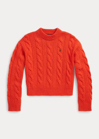 Polo Ralph Lauren + Cable Wool-Cashmere Mockneck Jumper