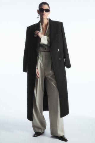 COS + Oversized Double Breasted Wool Coat