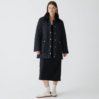 J.Crew + Heritage Quilted Barn Jacket With PrimaLoft
