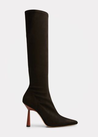 GIA/RHW + Rosie Stretch Suede Knee Boots