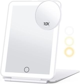 Miroposs + Travel Makeup Mirror With 10X Magnifying Mirror