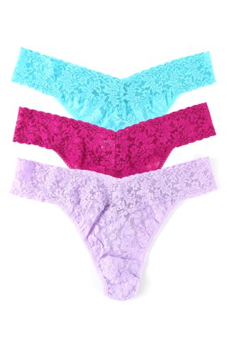 Hanky Panky + Holiday Assorted 3-Pack Original Rise Thongs