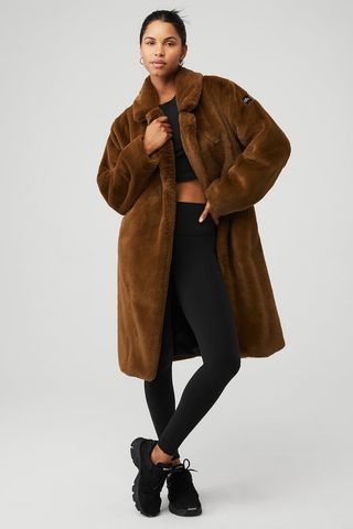 Alo + Oversized Faux Fur Trench