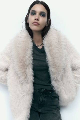 Zara + Faxu Fur Jacket