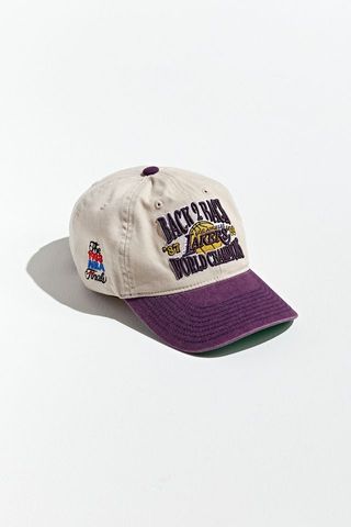 Mitchell & Ness + LA Lakers Back to Back Champs Baseball Hat