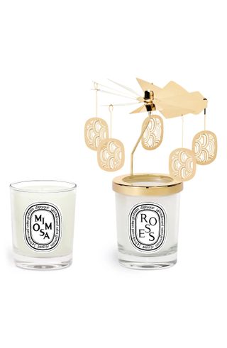 Diptyque + Roses & Mimosas Candle Set