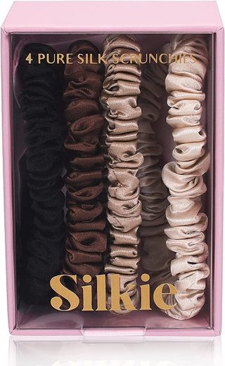 Silkie + 4 Pure Silk Scrunchies