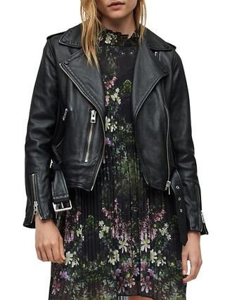 Allsaints + Balfern Leather Biker Jacket