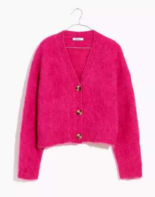 Madewell + Brushed Crop Cardigan Sweater