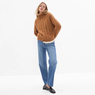 Gap + Cable-Knit Turtleneck Sweater