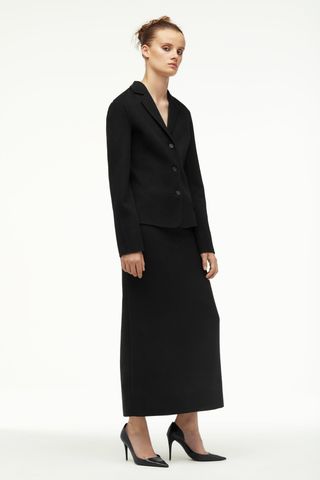 Zara + Narcisco Rodriguez Wool Blend Skirt