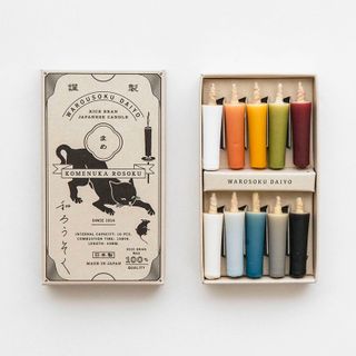 AkamatsuShop + Japanese Colorful Rice Wax Candles