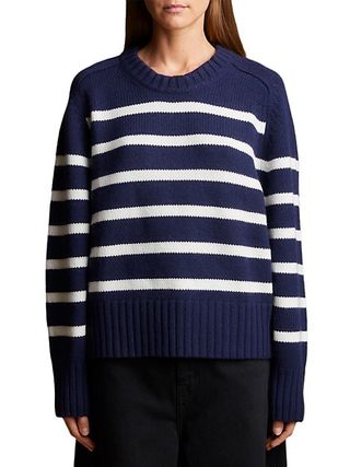 Khaite + Mae Striped Cashmere Sweater