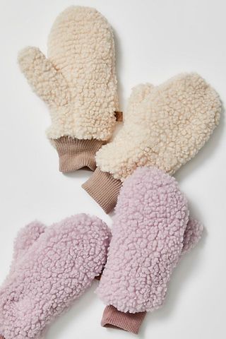 Free People + All Bundled-Up Pop-Top Mittens