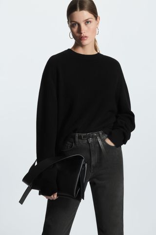 COS + Relaxed-Fit Pure Cashmere Top