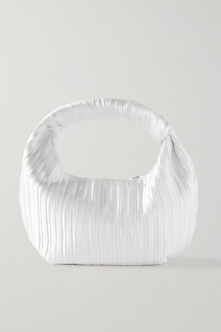 Neous + Neptune Mini Knotted Pleated Satin Tote