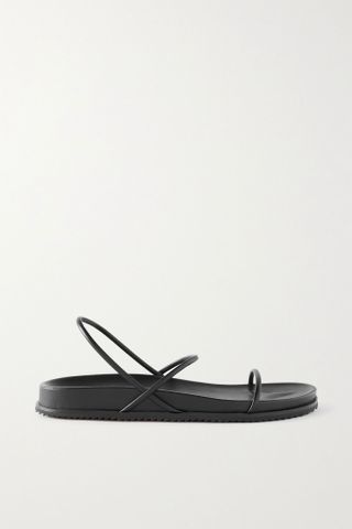St. Agni + Pina Leather Slingback Sandals
