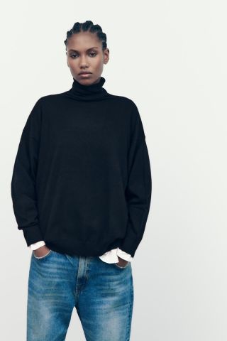 Zara + Oversized Knit Sweater