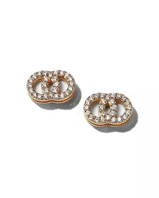 Roberto Coin + 18K Yellow Gold Double O Diamond Stud Earrings - 150th Anniversary Exclusive