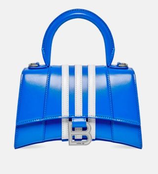 Balenciaga / Adidas + Hourglass XS Striped Leather Handbag