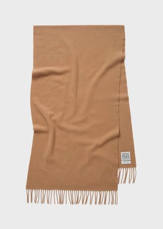 Totême + Classic Wool Scarf Camel