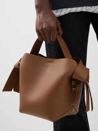 Acne Studios + Musubi Mini Leather Cross-Body Bag
