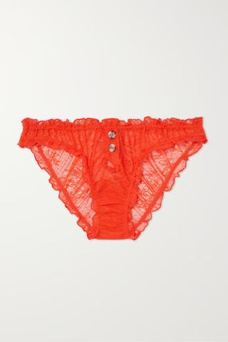 Love Stories + Lola Ruffled Lace Briefs