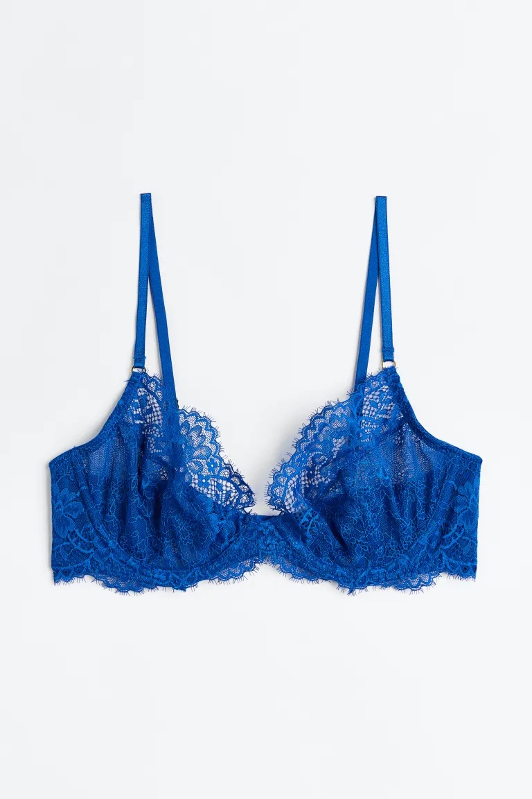 H&M + Non-Padded Underwired Lace Bra