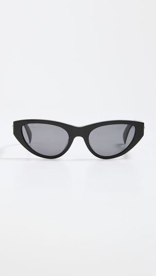 Rag & Bone + Acetate Narrow Cat Eye Sunglasses