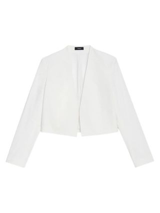 Theory + Collarless Open-Front Jacket