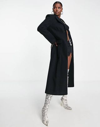 ASYOU + Longline midaxi blazer coat