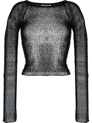 Ambra Maddalena + Black Beckie Knitted Top