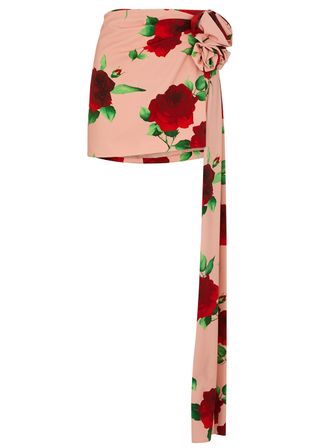 Magda Butrym + Floral-Print Mini Skirt