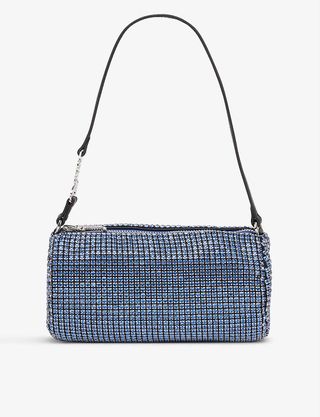 Juicy Couture + Crystal-Embellished Woven Shoulder Bag