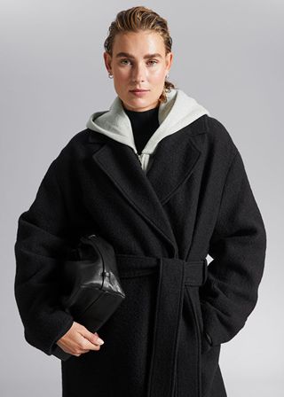 & Other Stories + Voluminous Belted Wool Coat