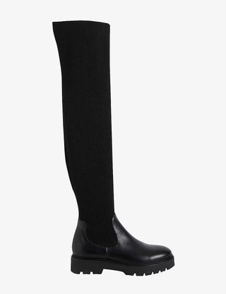 Claudie Pierlot + Alerte Leather Knee-High Boots