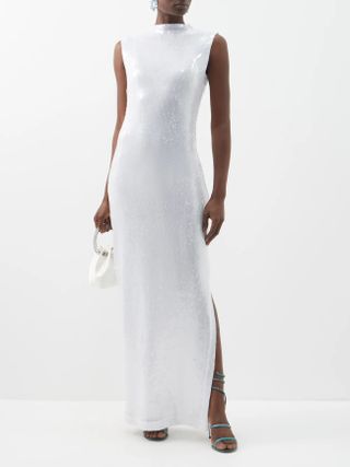 16Arlington + Mira Sequin-Embellished Sleeveless Dress