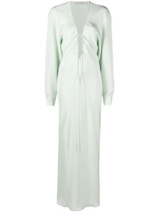 Christopher Esber + Green Triquetra Silk Maxi Dress