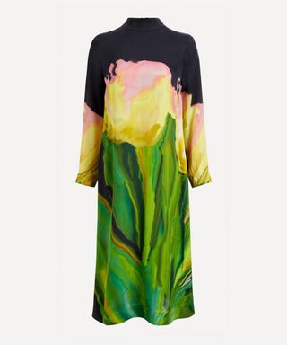 Stine Goya + Millie Night Tulips Print Dress