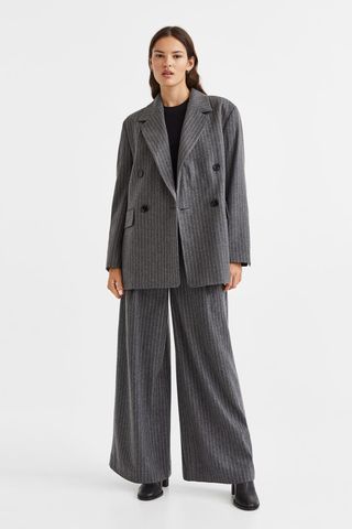H&M + Tailored Wool-Blend Trousers