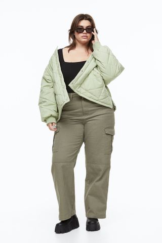 H&M+ + Twill Cargo Trousers