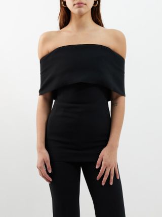 Toteme + Off-The-Shoulder Crepe Top