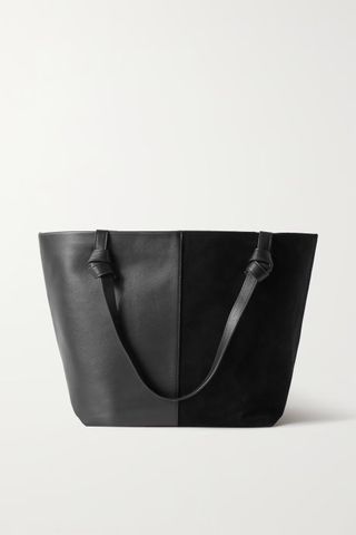 Staud + Ida Suede and Leather Tote