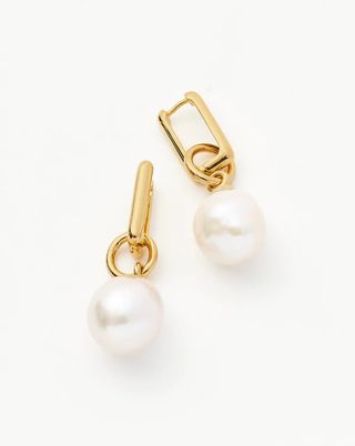 Missoma + Baroque Pearl Ovate Earrings