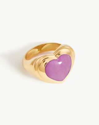 Missoma + Jelly Heart Gemstone Ring