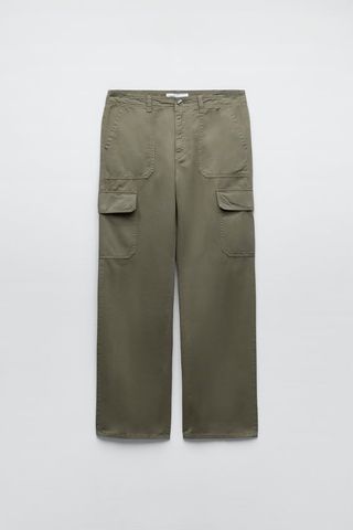 Zara + Straight-Fit Cargo Trousers