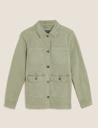M&S Collection + Cotton Rich Utility Jacket