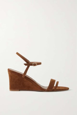 Emme Parsons + Suede Wedge Sandals