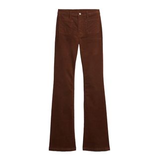 Gap + High Rise Corduroy '70s Flare Jeans With Washwell